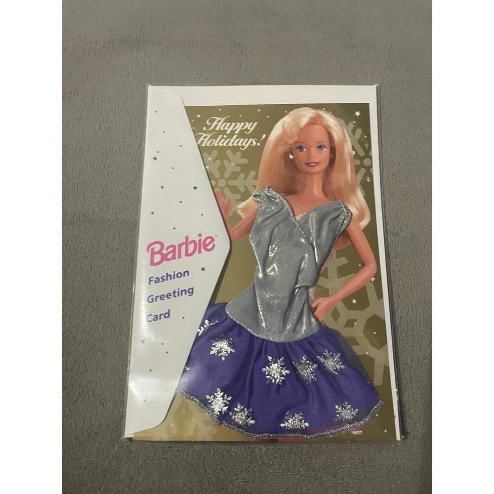 Barbie Happy Holidays fashion card